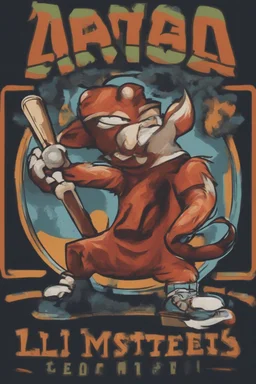 "Lil Monsters" baseball team logo,