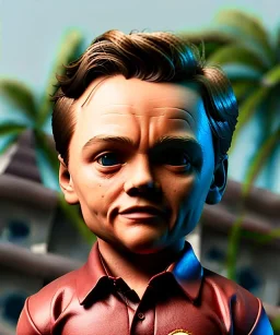 Leonardo di caprio toddler, full body, shoe, car, dramatic lighting, hyper realistic