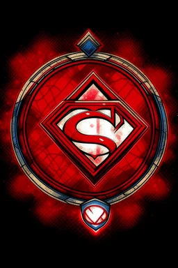 red lantern superman insignia