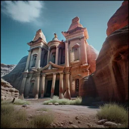 Petra, hyper detailed, unreal engine 5, octane render