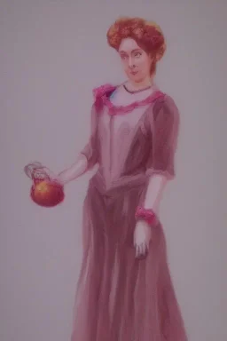 Portrait lady, full body shot, full-color long shot StrawberryMilk