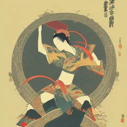  brand logo, Ukiyo-e japanese art