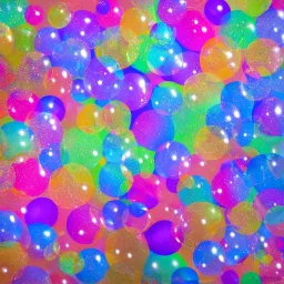 holographic hd paint bubbles