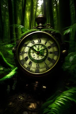 In the forest, inside which was an extraordinary magic clock. the clock had different dials and an infinite power of different timepieces.