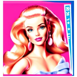 Barbie on a postage stamp