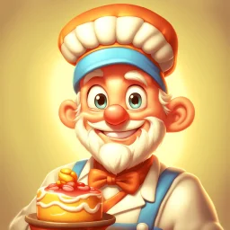 a cartoon character thirty years old confectioner , an ultrafine detailed painting by senior character artist, featured on polycount, sots art, artstation hd, 2d game art, behance hd