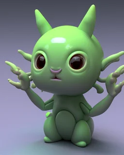 Jellybo is a cute little alien 3D