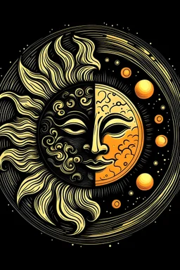 The moon and the sun unites
