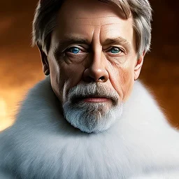 extremely detailed 8k hyperspace wallpaper,complete and photo realistic detailed head to waist stunning photo realistic portrait of mark hamill as luke skywalker in star wars with short lenght, Symmetrical, soft, fine, warm, photo realistic hair, blue eyes, professional majestic photo realistic painting by Ed Blinkey, Atey Ghailan, by Jeremy Mann, Greg Manchess, Antonio Moro, trending on ArtStation, Intricate, High Detail, Sharp focus,dramatic, by greg rutkowski,careworn face,space outfit