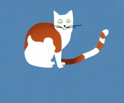 cat isolated illustration