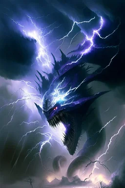 non-euclidian multidimensional giant tornado monster lightning