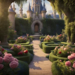 The garden from the film “Beauty and the Beast”