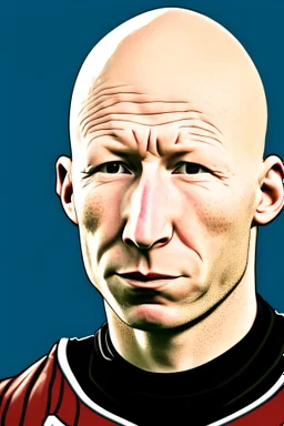 Brad Guzan American football player cartoon 2d