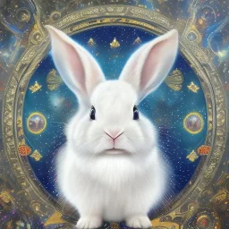 white platinum rabbit with blue third aye and butterfly wings, aboriginal, dot painting, indiginous, dot, mud, dream-time, abstract, dots, natural pigment, extremely sharp detail, finely tuned detail, ultra high definition, 8 k, unreal engine 5, ultra sharp focus, art germ and Paul Lewin and Kehinde Wiley, winter ambiance