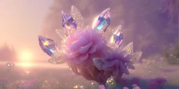 crystal subtle flower in a galactic ambiance beautiful fairy, transparent, delicate colors, in the foreground, full of details, smooth，soft light atmosphere, light effect，vaporwave colorful, concept art, smooth, extremely sharp detail, finely tuned detail, ultra high definition, 8 k, unreal engine 5, ultra sharp focus