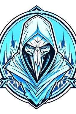 A logo for the ice freestyle tiktoker called MrEistitan. It should have aspects of an ice titan