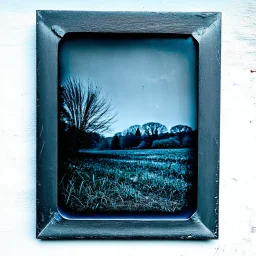 Daguerrotype frame old landscape odd creepy grey obsessive nostalgia weird old postcard landscape