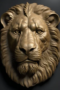 Human face with Lion
