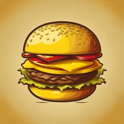 create a vector burger drawing sketch