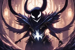 Hollow knight venom in 8k solo leveling shadow artstyle, in the style of fairy academia, hollow knight them, mask, close picture, neon lights, intricate details, highly detailed, high details, detailed portrait, masterpiece,ultra detailed, ultra quality