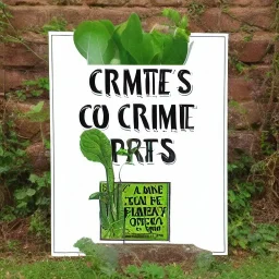 Crime pays but botany doesn’t advertisement