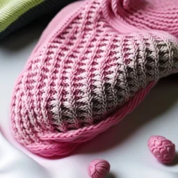 Pattern crochet knitting pink