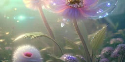 crystal subtle flower in a galactic ambiance beautiful fairy, transparent, delicate colors, in the foreground, full of details, smooth，soft light atmosphere, light effect，vaporwave colorful, concept art, smooth, extremely sharp detail, finely tuned detail, ultra high definition, 8 k, unreal engine 5, ultra sharp focus