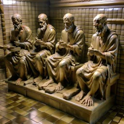 wc ülnek, az apostolok a klosett