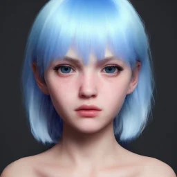 potrait girl look beautiful, eyes like ocean blue, short hair, smile, 8k, rtx, eyebrows like serious, facing left, real, cute, angry expression, tsundere, hyper realistis, hyper details, color schema aesthetic, full body