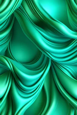 Infinite pattern, tilable, flat texture, silk, aqua green, photorealistics effects