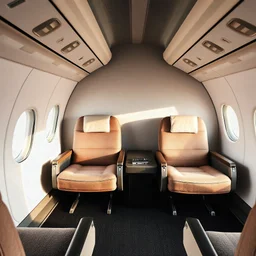 sulfite two armchairs in a plane