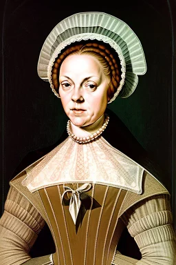 Portrait of a powerful female leader in the 1600s