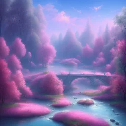 Pink river