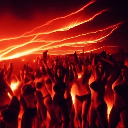 which girls, body, inquisition, spain, night, multiple flames, flears, crowd cheering, strange prospective, thunderstorm, printed on papirus, high definition, professional