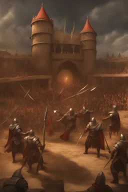 fantasy medieval fighting tournment arena