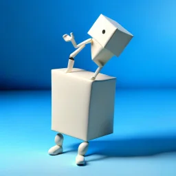 milk carton playing soccer