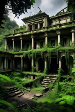 mansão selva abandonada