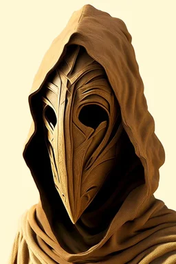 wizard mask light brown hood desert armor