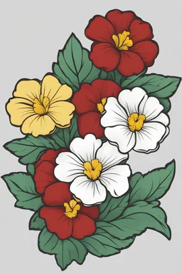 Stylized Emblem of a Primrose. RWBY animation style