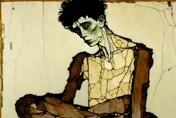 painting of a figure with the life-filled void of an empty existence, egon schiele masterpiece