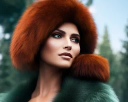 (samdoesarts style:0.85); sharp focus, full body portrait of a beautiful woman with (Celeste hair ) (wearing fur trim), digital art, (highly detailed face:1.0), fine detail, intricate, octane render, hdr 8k