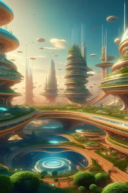ai city in the future utopian