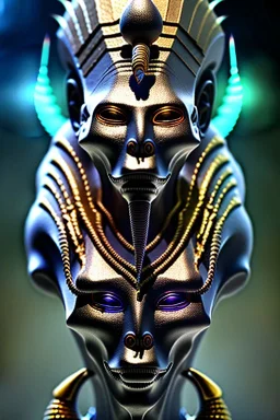 Silver alien, head, wicked, Asian eyes, blood, 8k, finely detailed, photo realistic, Anunnaki black male African Egyptian alien, cracks in the voodoo head, wicked, turquoise eyes, crown, Elephant, 8k, finely detailed, photo realistic, tiger turquoise skull head gold dragon space alien sun skeleton gold gorilla silver crown silver eyes
