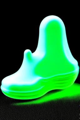 Ghost shaped like the bottom of a shoe. Use only 3 colours