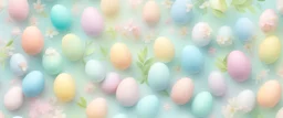 Pastel Easter blur spring background pattern design.