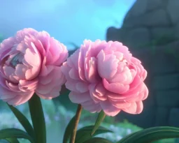 Pink peonies, Fantastic flower, ultra graphics, RTX, TXXA, SSAO, High quality,hyperrealistic, Super detailed, HDR,4k