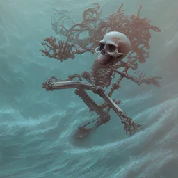 skeleton surfer by james jean