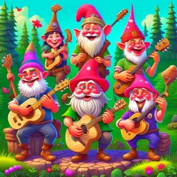 The Fizzlebottom Bunch is family folk band of gnomes. They play stringed instruments and sing lots of silly songs. They are known for great family fun all over the kingdom of Aeredon. Draw a fantasy style of the posters all over town advertising their newest tour.