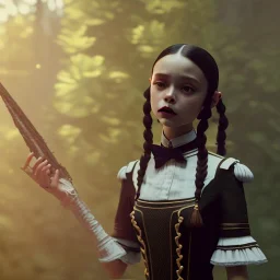 Full body, 3d render,Jenna Ortega, Wednesday addams 1800's women style, 1800's hair style, 1800's women clothes style, hyper realistic, octane render, unreal engine 5, 8k, palace background, uhd