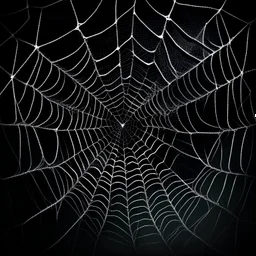 black spider web